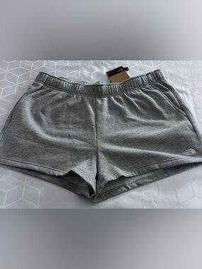 NWT The North Face Women's Light Gray Athletic Knit Shorts